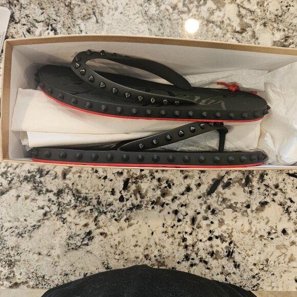 Christian Louboutin Super Loubi Flip Thong Sandals - Picture 1 of 14